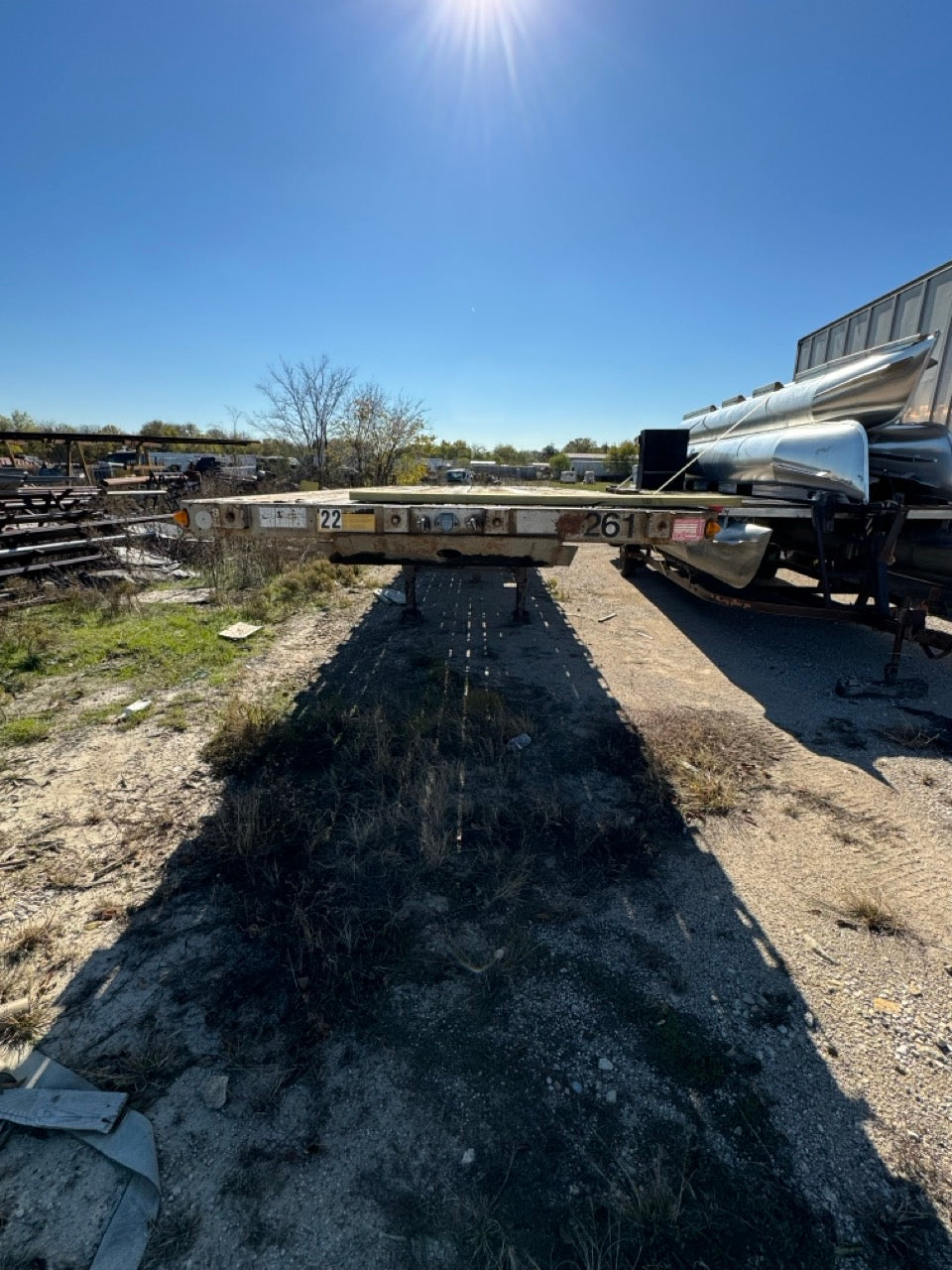 "1992 Lufkin Flatbed Trailer | Used Construction Equipment | Buy and Sell Pre-Owned Trailers"