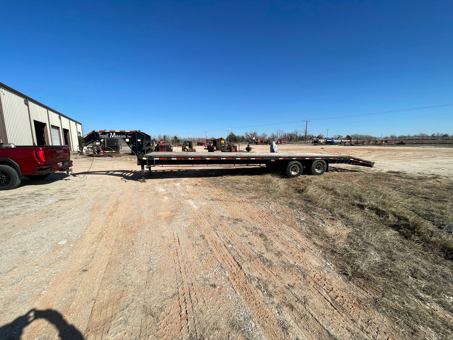 2008 Trail Master 35 Foot Dovetail Gooseneck Trailer