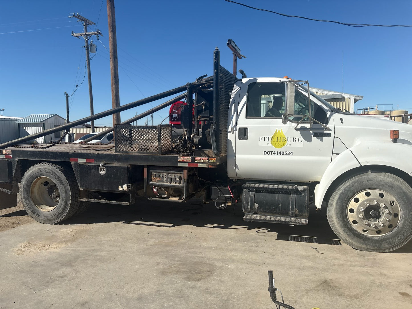 2013 Ford F-650 Gin Pole Winch Truck